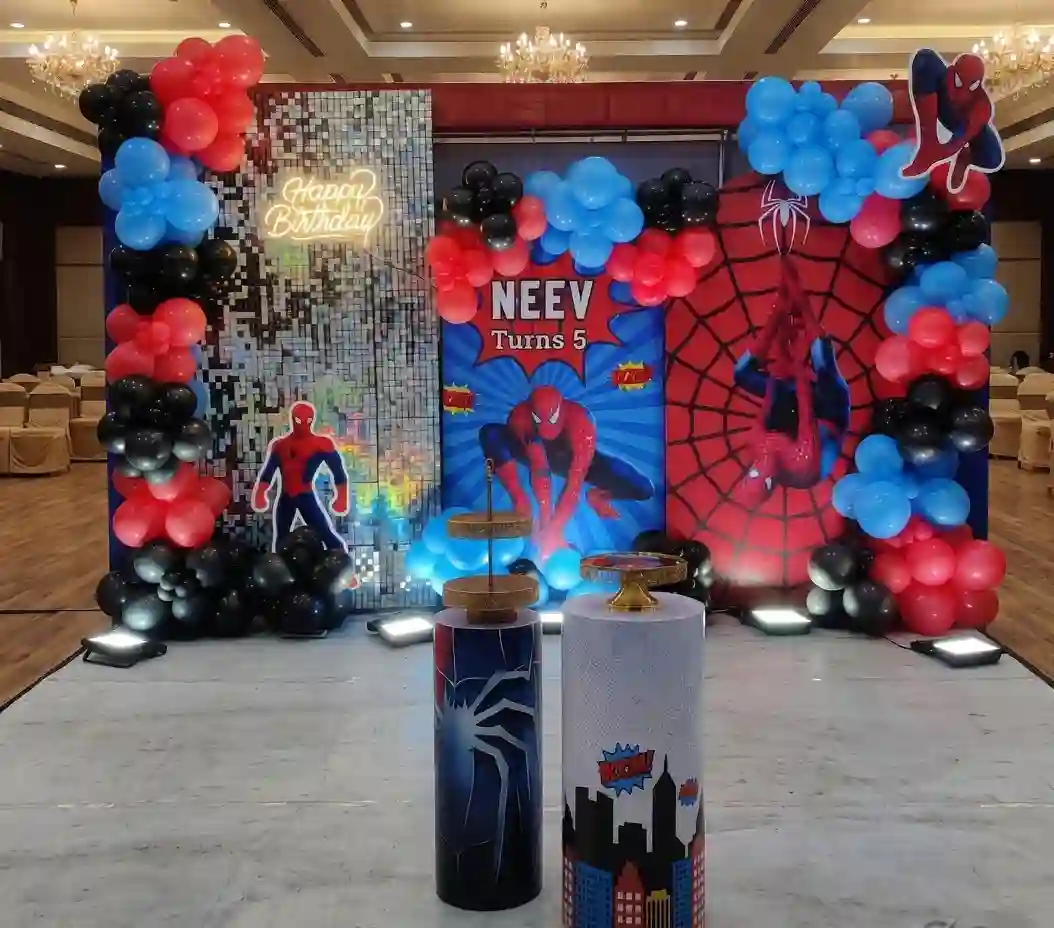 Super Hero Theme Amazing Spiderman Bash Birthday Decor